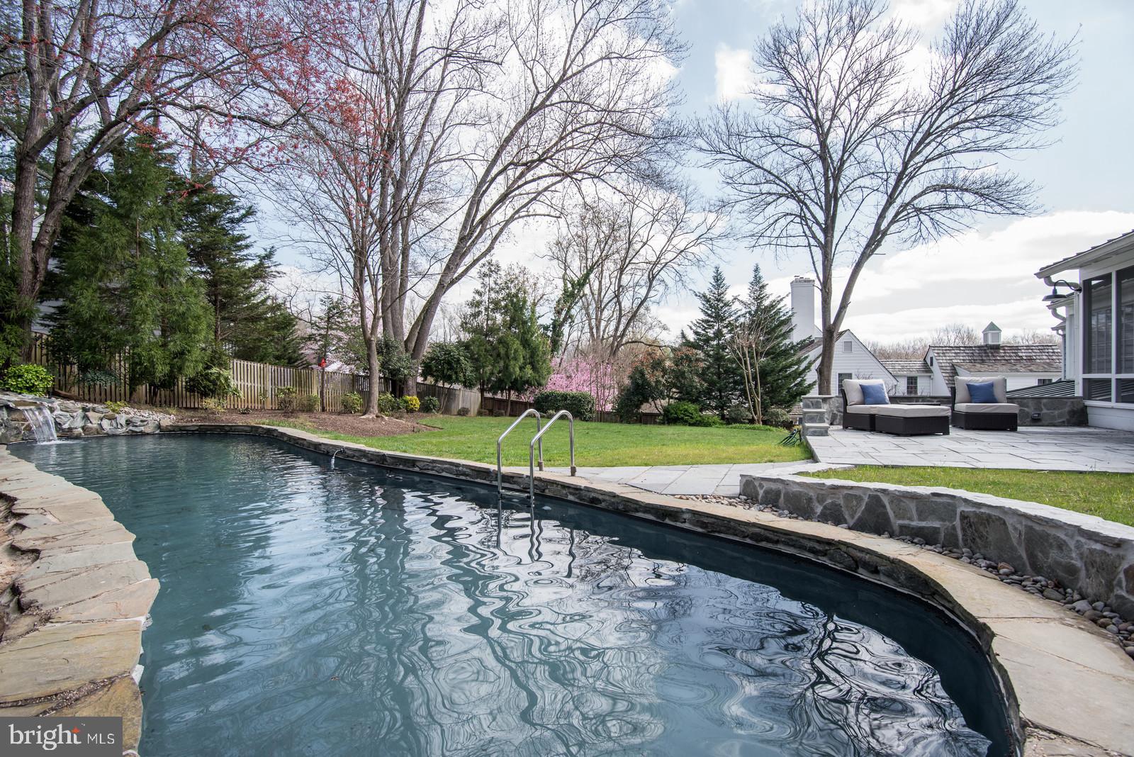 8206 Burning Tree Road Bethesda, MD 20817 - Photo 32 of 37 Pool with view of back yard