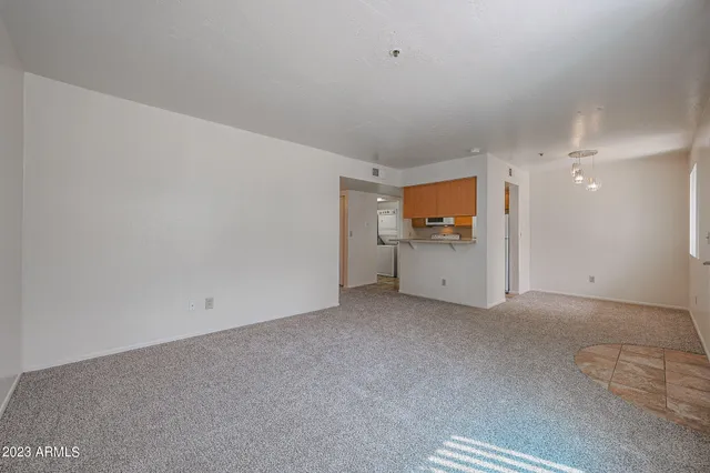 a view of an empty room