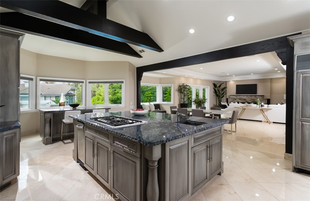 10282 Ambervale Lane North Tustin, CA 92705 - Photo 13 of 41 a kitchen with stainless steel appliances granite countertop a sink and cabinets
