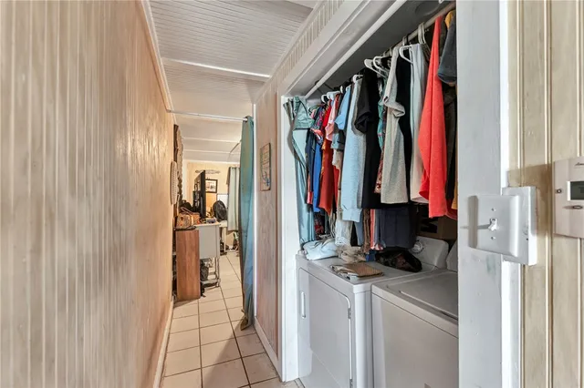 a view of a walk in closet