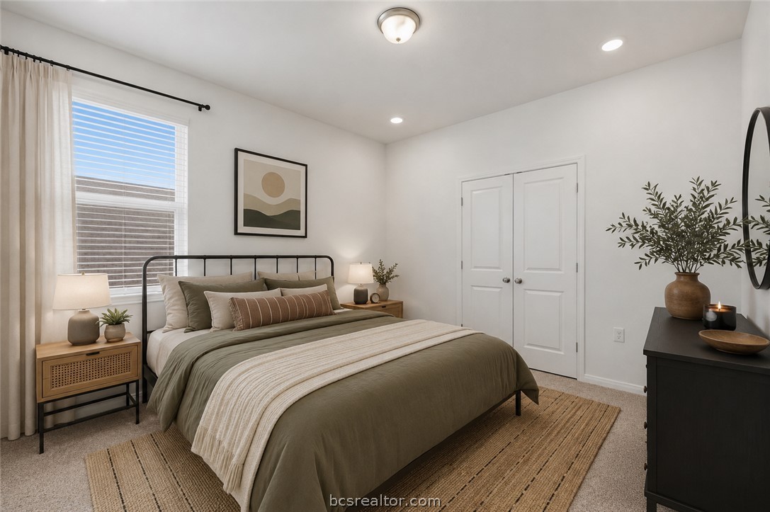 1922 Viva Road Bryan, TX 77807 - Photo 30 of 45 Spacious upstairs bedroom with comfortable layout and abundant natural light (Virtually Staged).