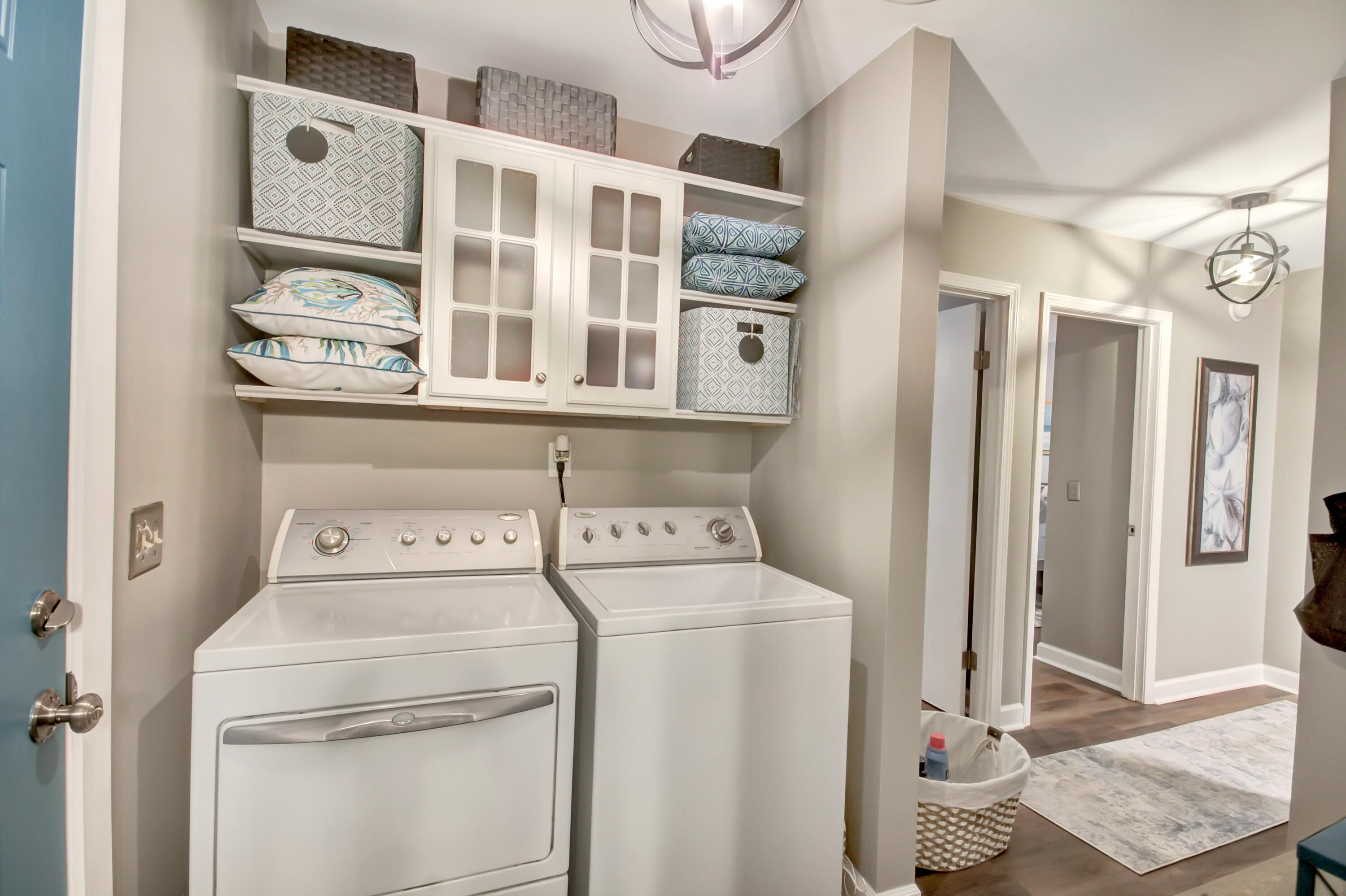 21 Rivers Point Row, Unit 6F Charleston, SC 29412 - Photo 17 of 21 Separate Laundry with Built-Ins