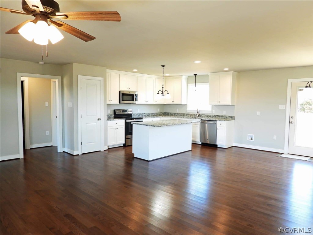 4608 Pin Oak Road Prospect, VA 23960 - Photo 6 of 29 a view of kitchen with sink and wooden floor