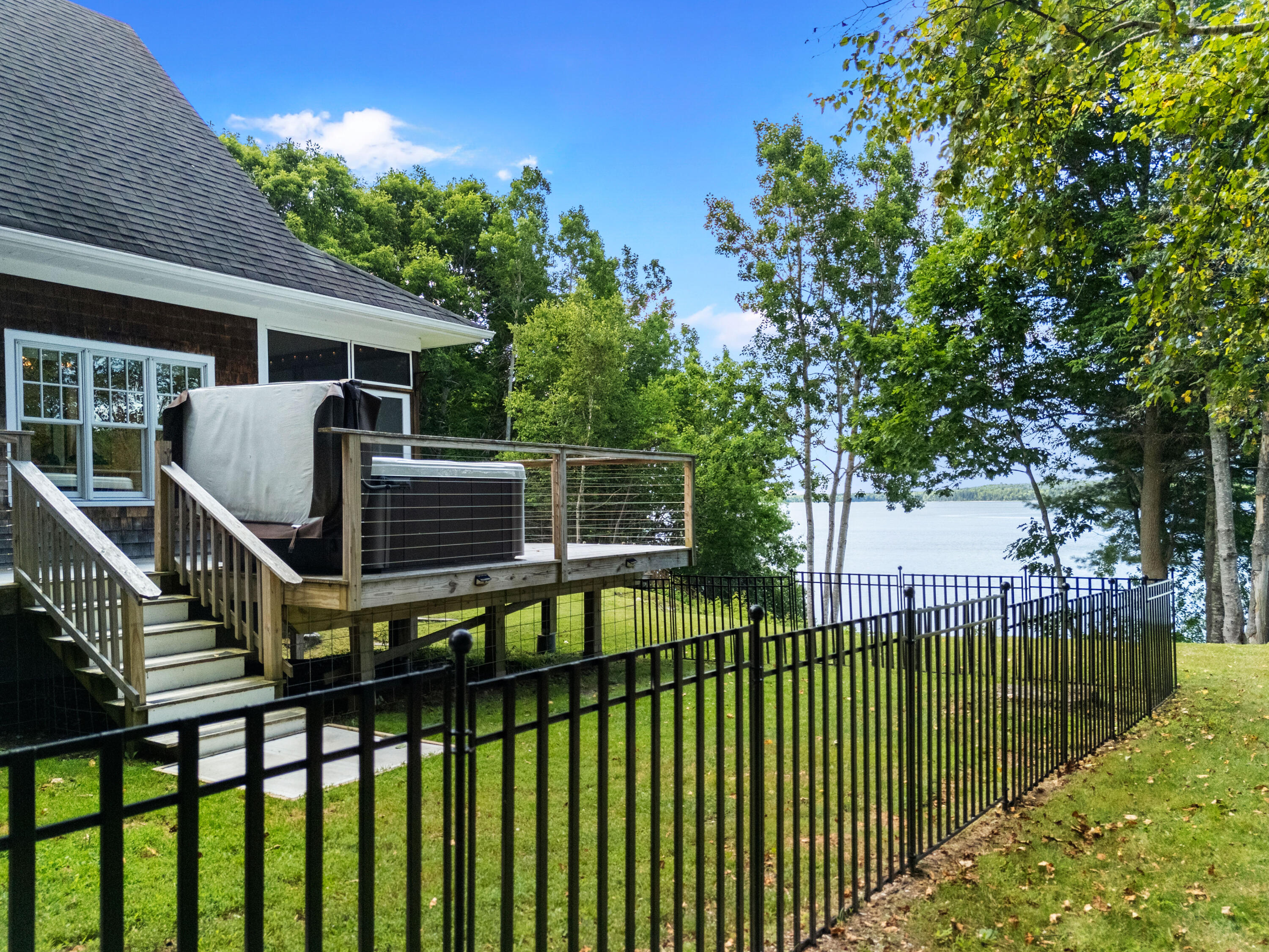 95 Osprey Reach Road Stockton Springs, ME 04981 - Photo 12 of 72 Ground level fenced yard view