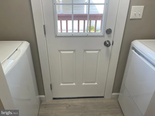 a view of front door