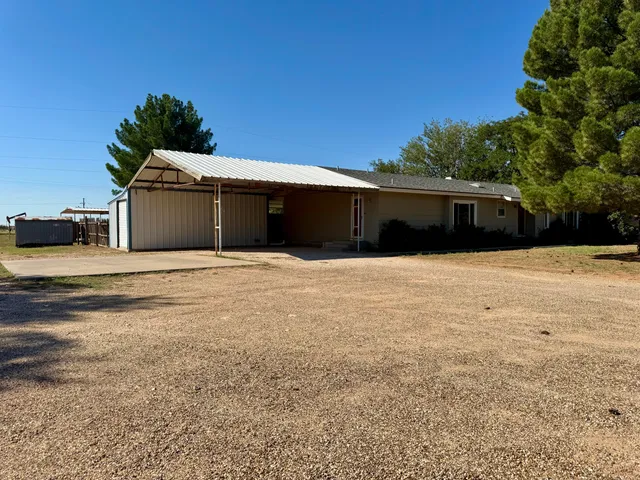 a swimming pool with big yard