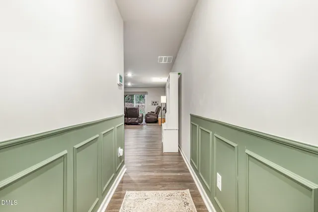 a picture of a bench in a building