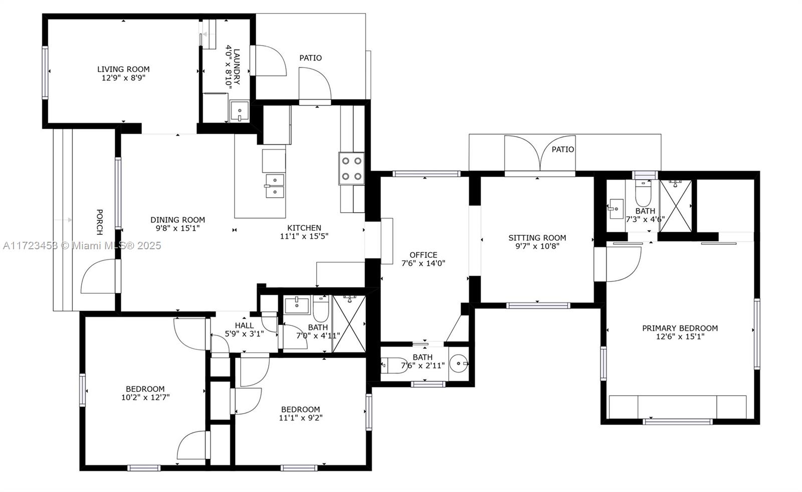 1001 Southwest 23rd Road Miami, FL 33129 - Photo 32 of 38 a picture of a room with a white wall and sign