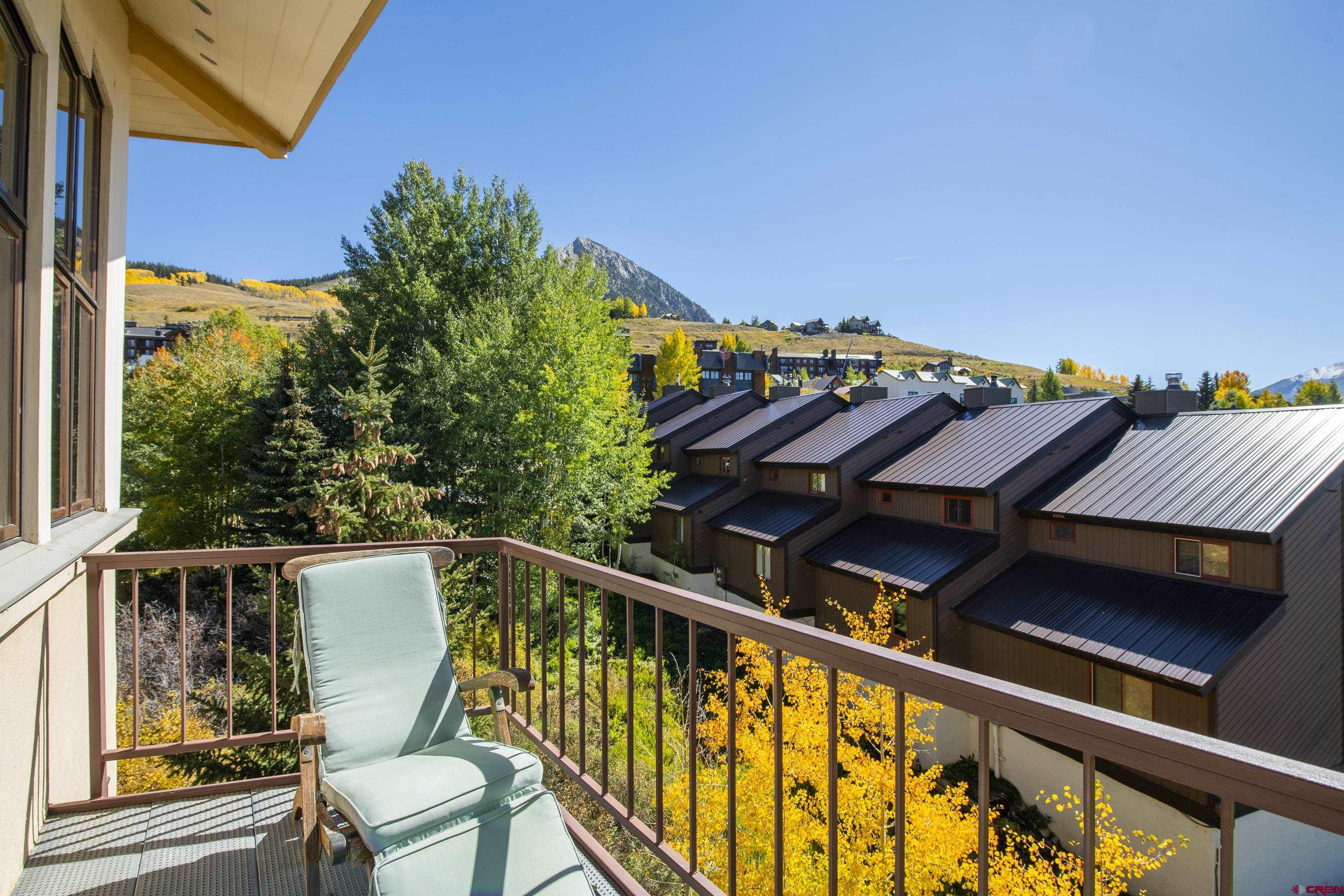19 Castle Road, Unit 5 Crested Butte, CO 81225 - Photo 23 of 32 a view of a balcony with furniture