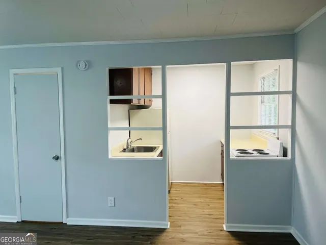 a view of an empty room