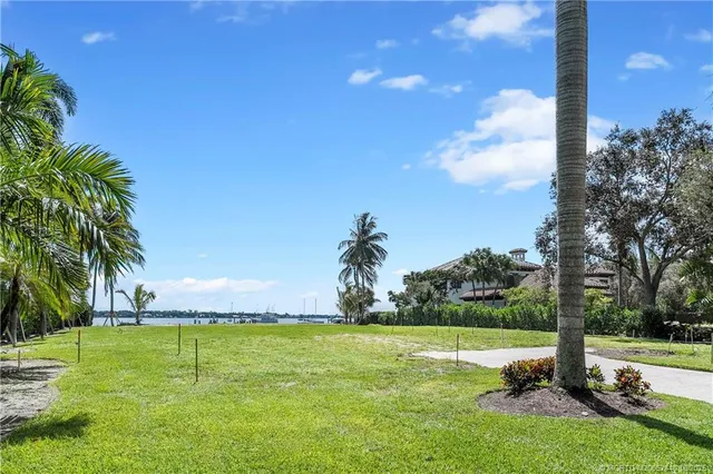 a view of a garden with a patio