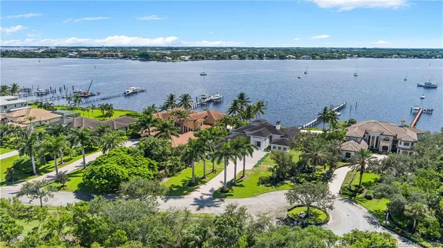 a view of a lake with outdoor space