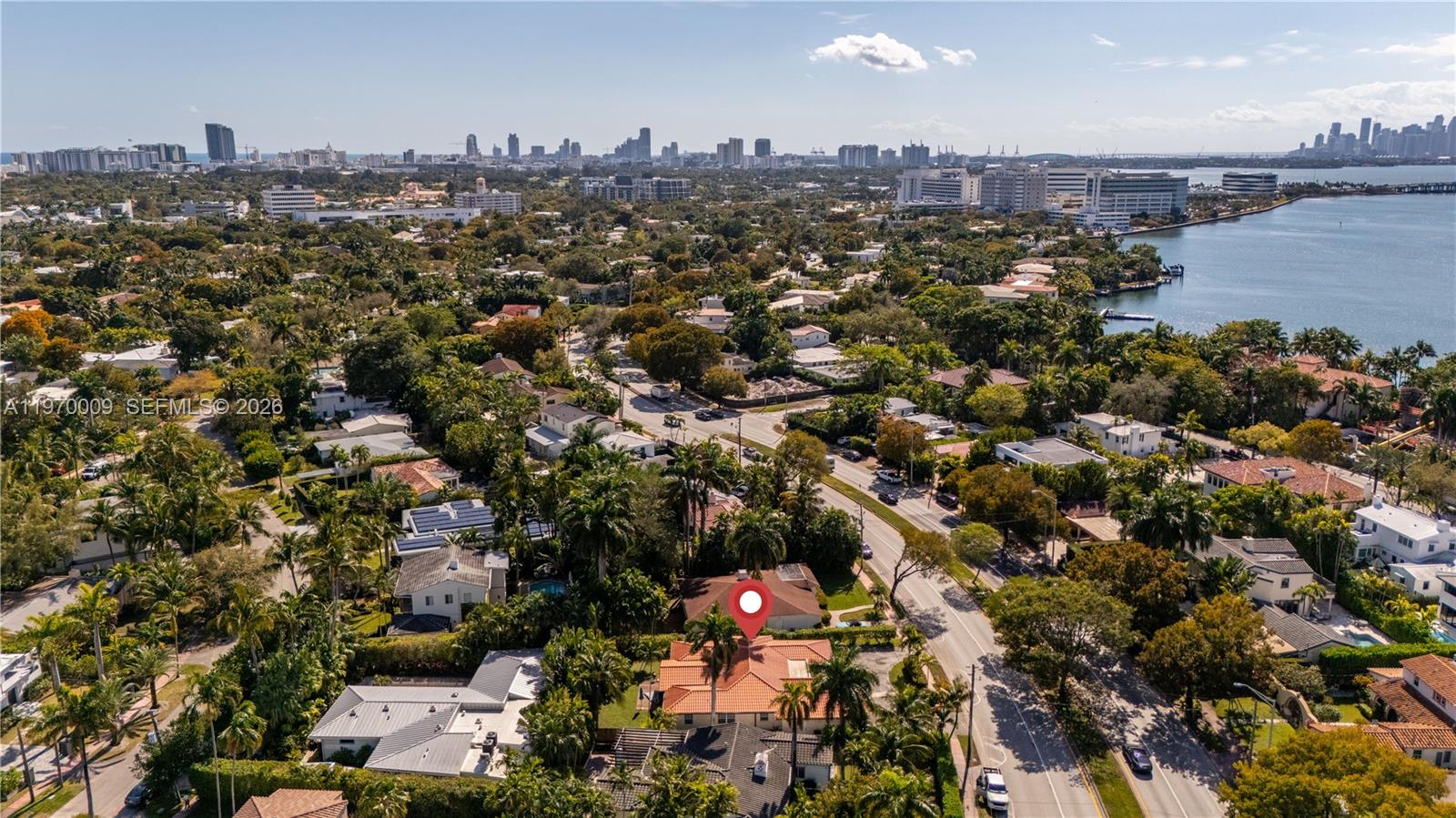 4555 Alton Road Miami Beach, FL 33140 - Photo 27 of 34 an aerial view of a city with lots of residential buildings
