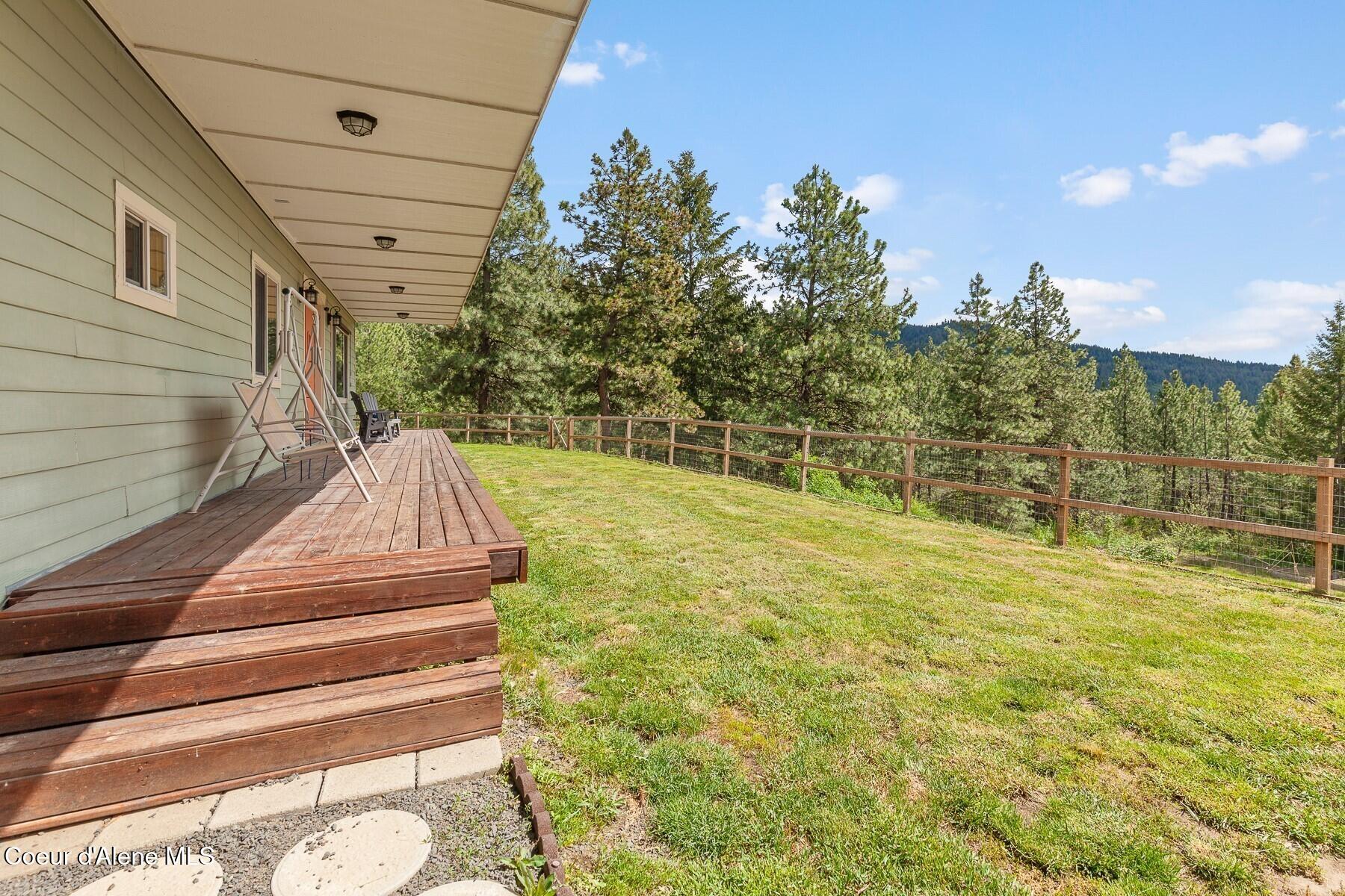 16003 Benewah Creek Road St. Maries, ID 83861 - Photo 17 of 45 Covered Deck Yard