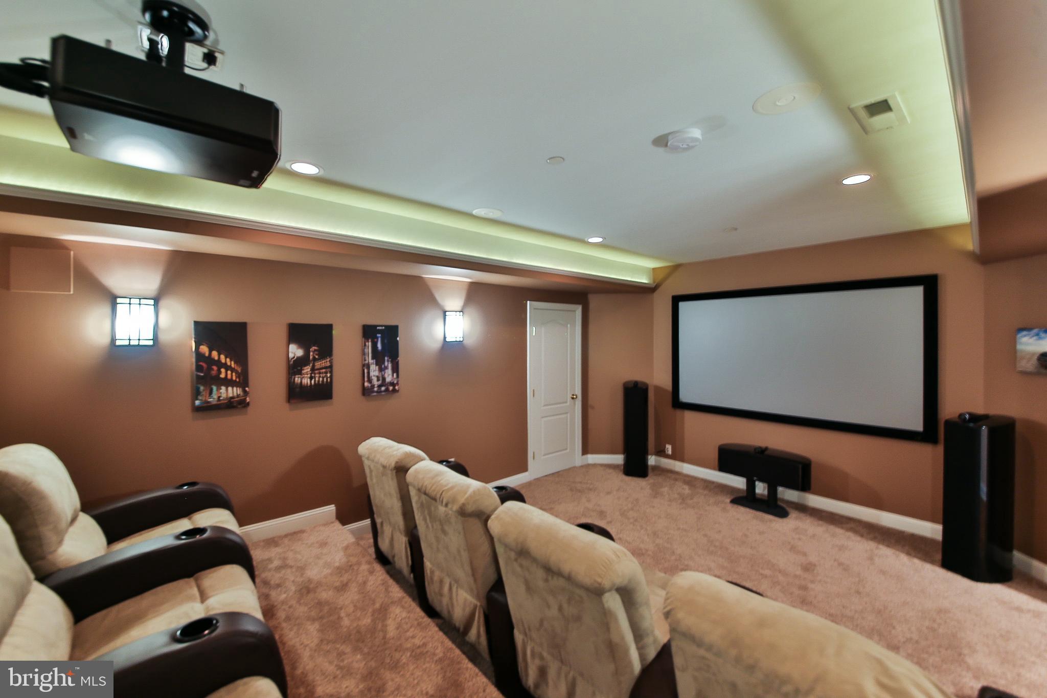 3830 Springtown Road Furlong, PA 18925 - Photo 27 of 48 Finished Basement Movie Room