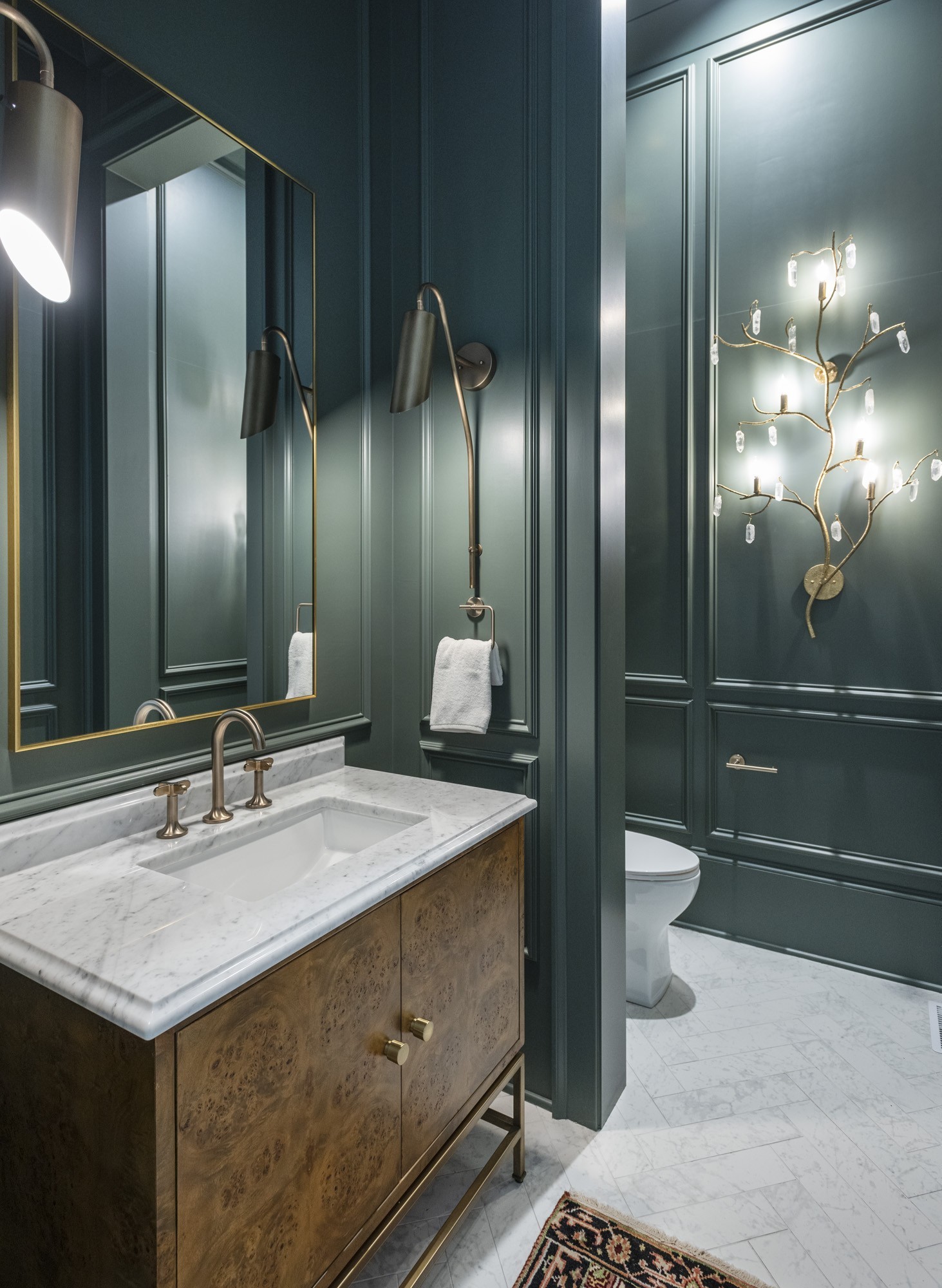 1561 Sunset Road Brentwood, TN 37027 - Photo 31 of 56 a bathroom with a sink and a mirror