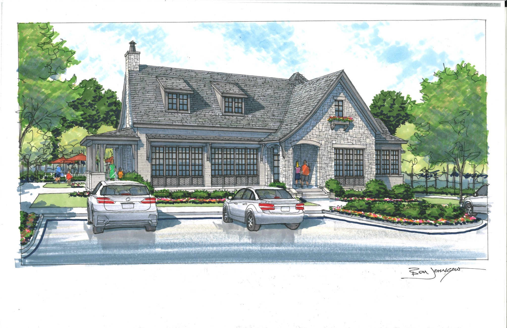 1561 Sunset Road Brentwood, TN 37027 - Photo 55 of 56 a car parked in front of a house