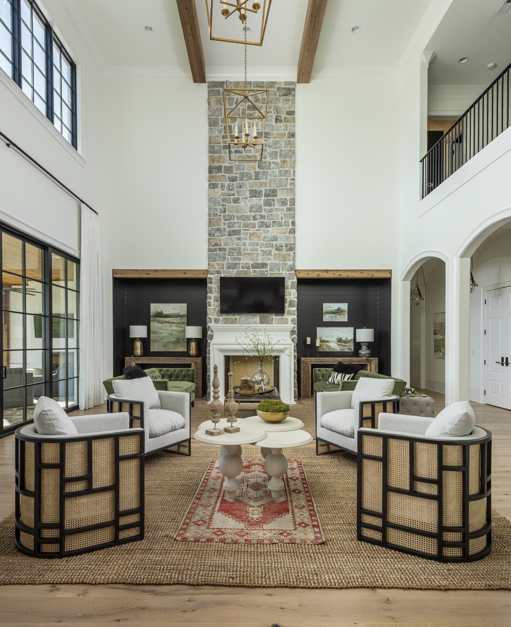 1561 Sunset Road Brentwood, TN 37027 - Photo 9 of 56 a living room with furniture a fireplace and a flat screen tv