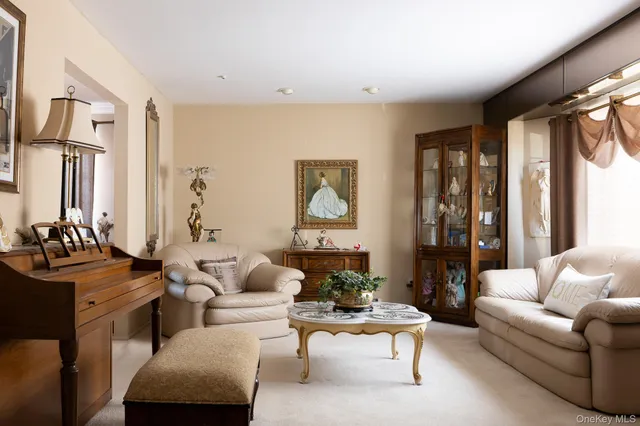 a living room with furniture windows and a flat screen tv