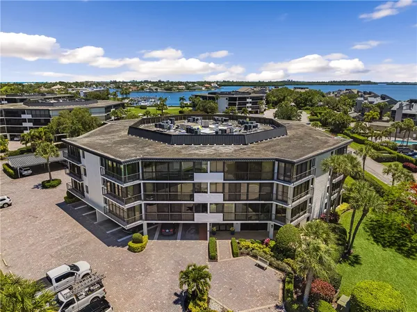 a view of a city with tall buildings