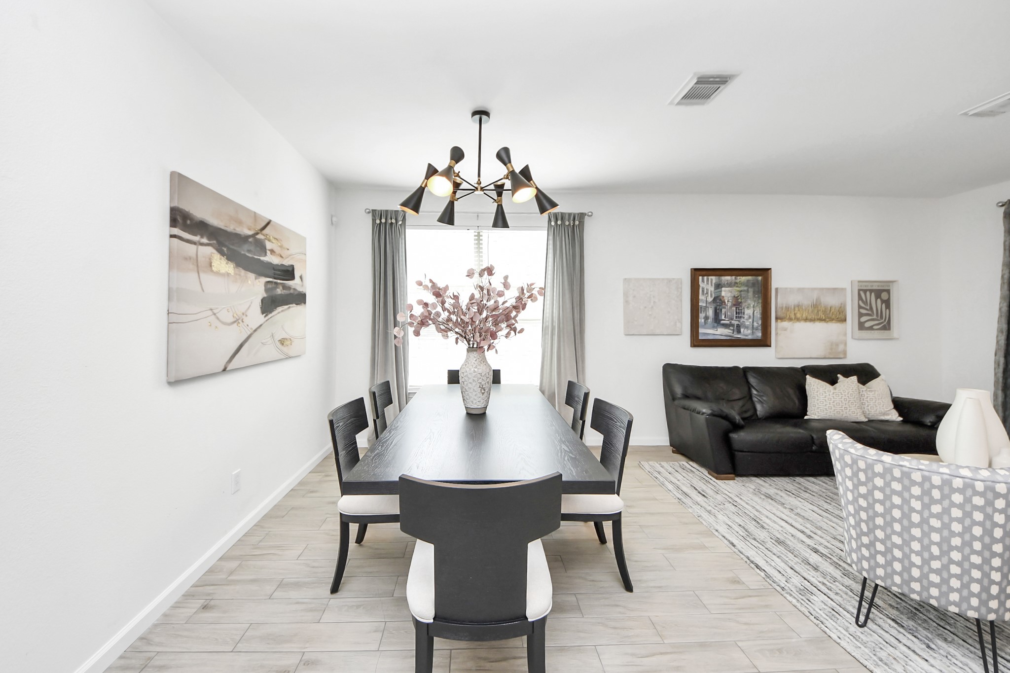 7619 Park Sage Lane Cypress, TX 77433 - Photo 13 of 48 a view of a dining room with furniture and wooden floor