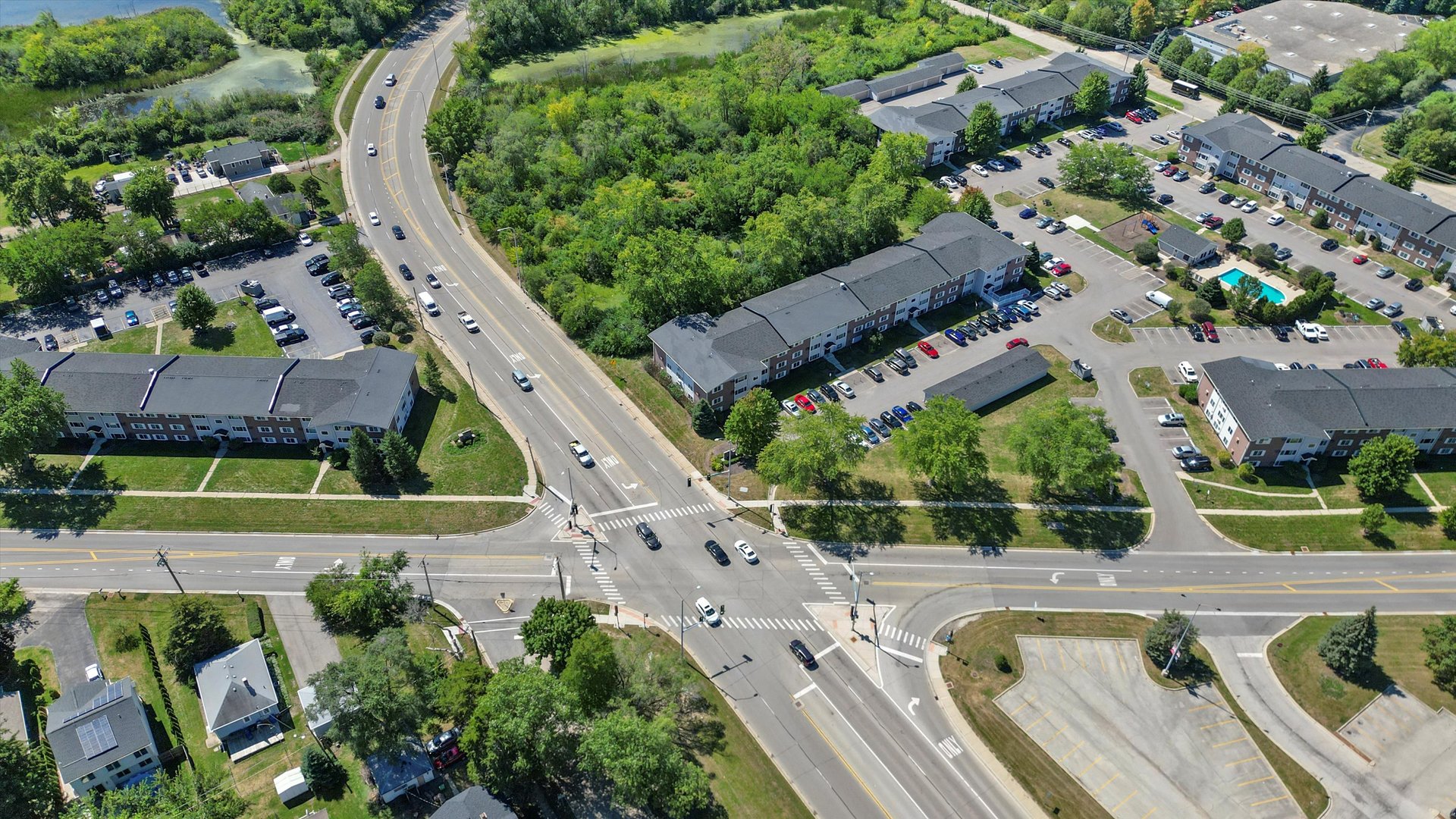 7N630 County Farm Road Hanover Park, IL 60133 - Photo 7 of 15 an aerial view of a house with a garden