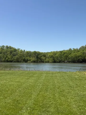 a view of lake with mountain