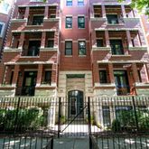 a front view of a multi story building