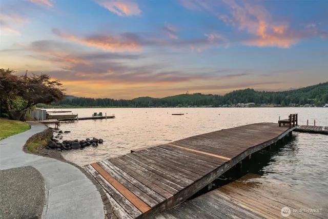 a view of a lake from a balcony