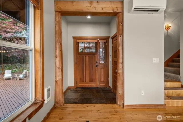 a view of a entryway door of the house