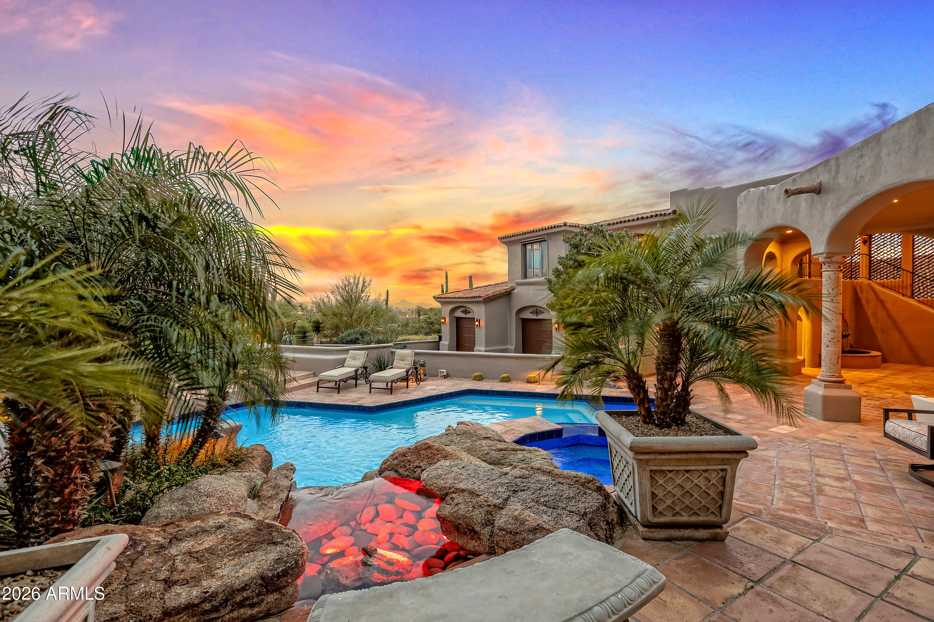10040 East Happy Valley Road, Unit 483 Scottsdale, AZ 85255 - Photo 44 of 62 Custom water feature lighting