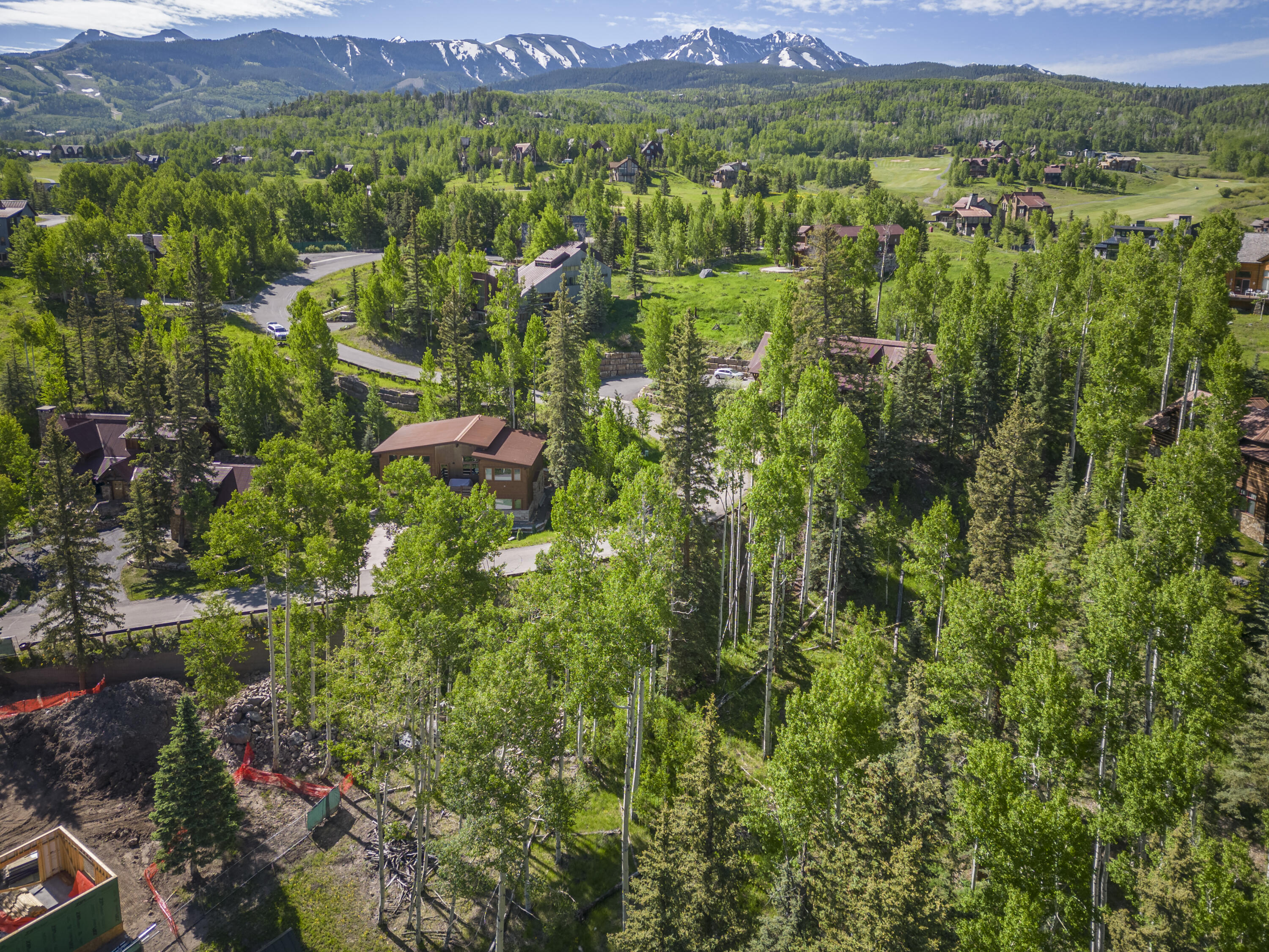 Tbd Adams Way Telluride, CO 81435 - Photo 11 of 14 a view of a lush green forest with a house
