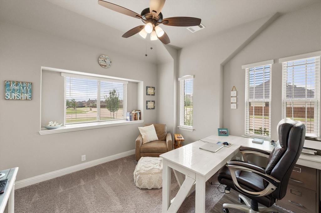 445 Rusty Run Drive Midlothian, TX 76065 - Photo 6 of 40 a view of a workspace with furniture and a window
