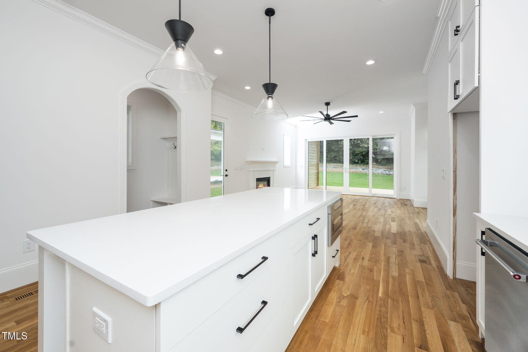 1330 Duplin Road Raleigh, NC 27607 - Photo 24 of 53 a spacious bathroom with a granite countertop sink a large mirror and shower