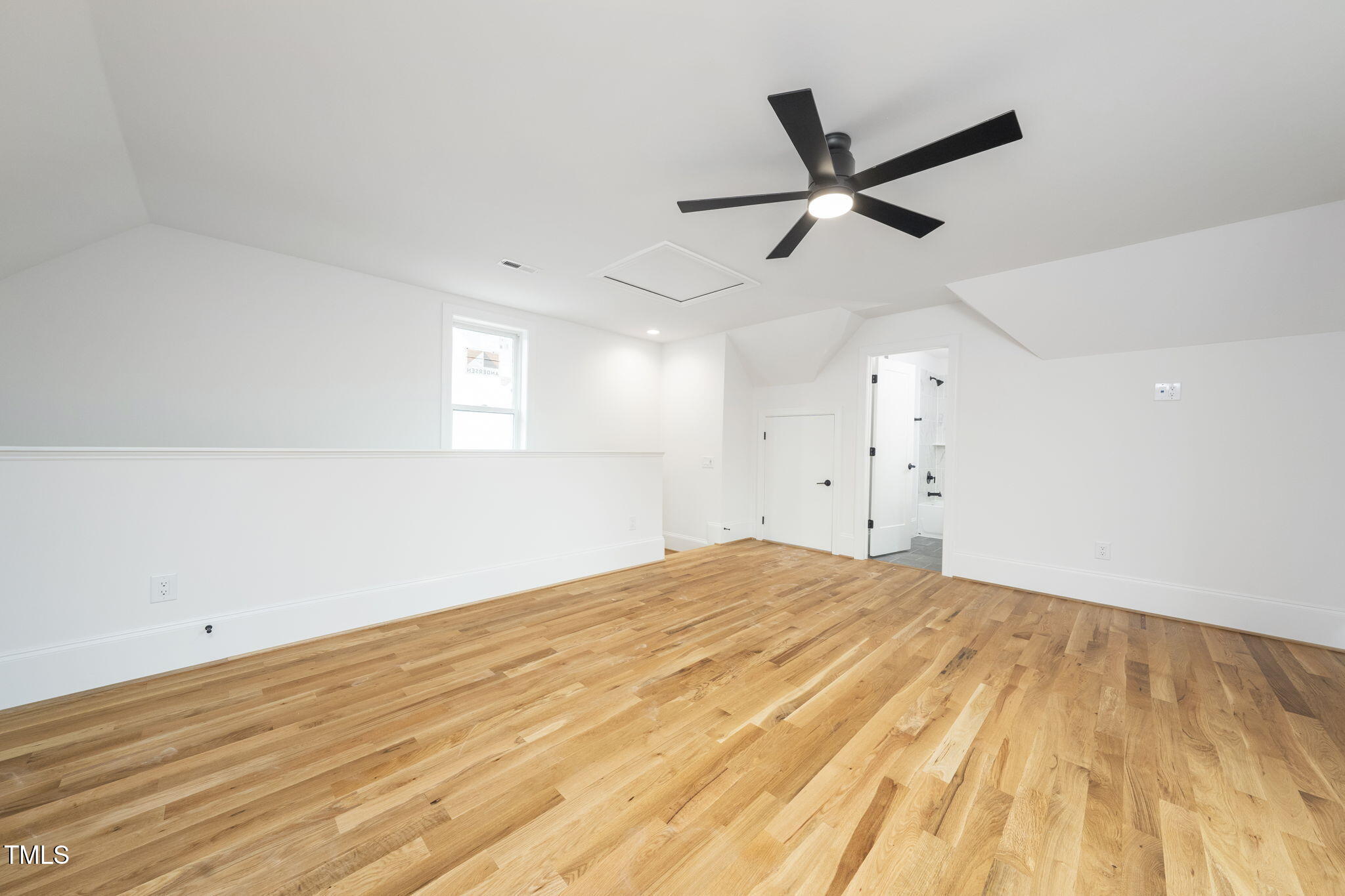 1330 Duplin Road Raleigh, NC 27607 - Photo 46 of 53 a view of empty room with wooden floor and ceiling fan