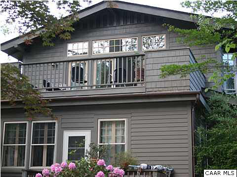 1934 Lewis Mountain Road Charlottesville, VA 22903 - Photo 26 of 32 Springtime photo of the 2nd story addition. Deck measures ~ 21' x 11'.