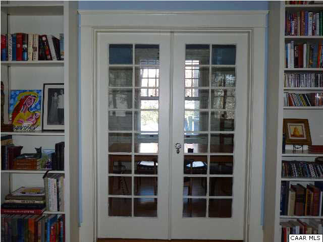 1934 Lewis Mountain Road Charlottesville, VA 22903 - Photo 7 of 32 French doors separate the Living Room from the Dining Room.