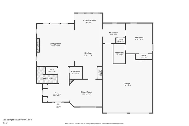 $530,000 | 2206 Spring Stone Court, Buford, GA 30519