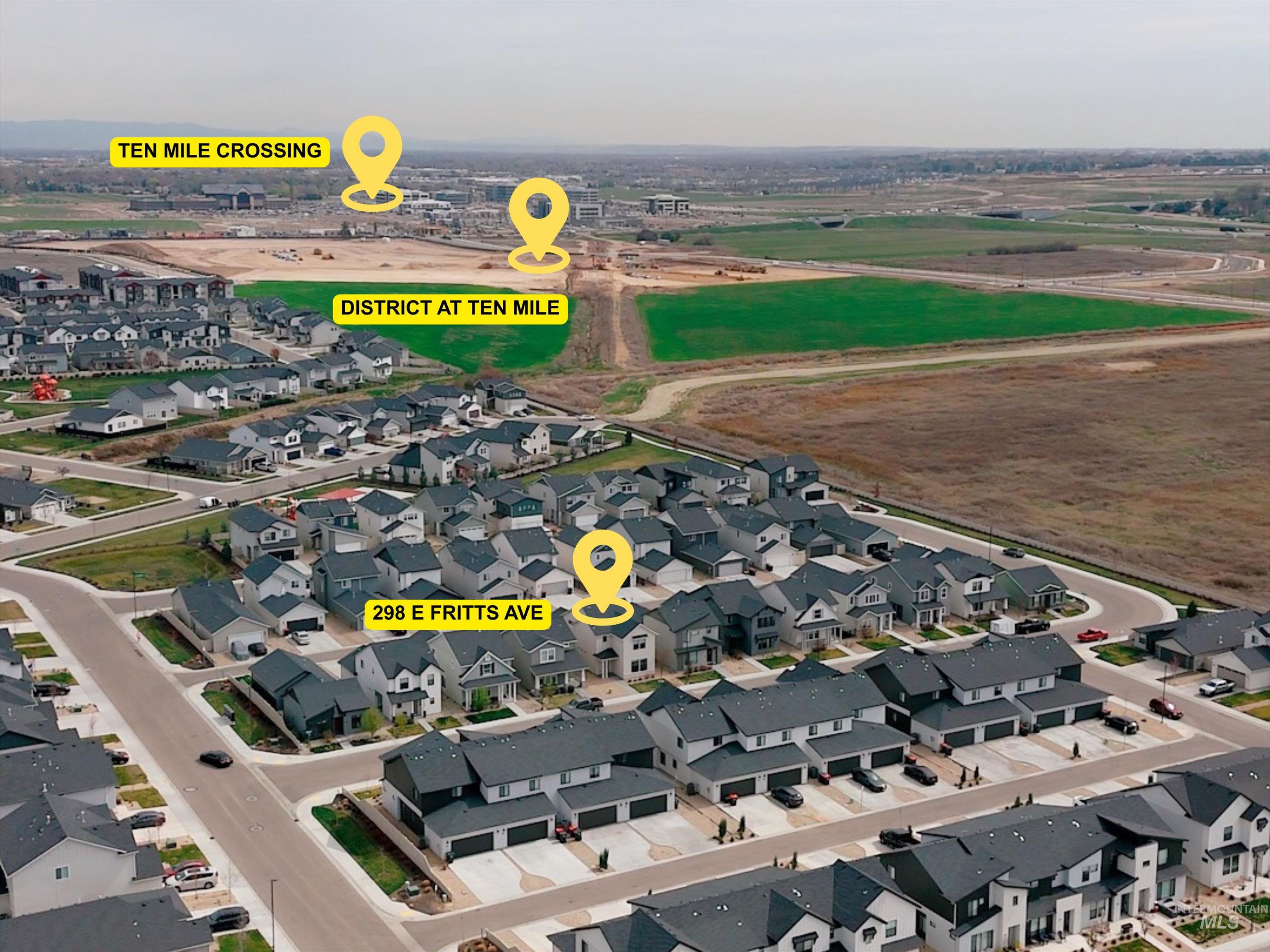 298 South Fritts Avenue Meridian, ID 83642 - Photo 32 of 32 Aerial view of residential area