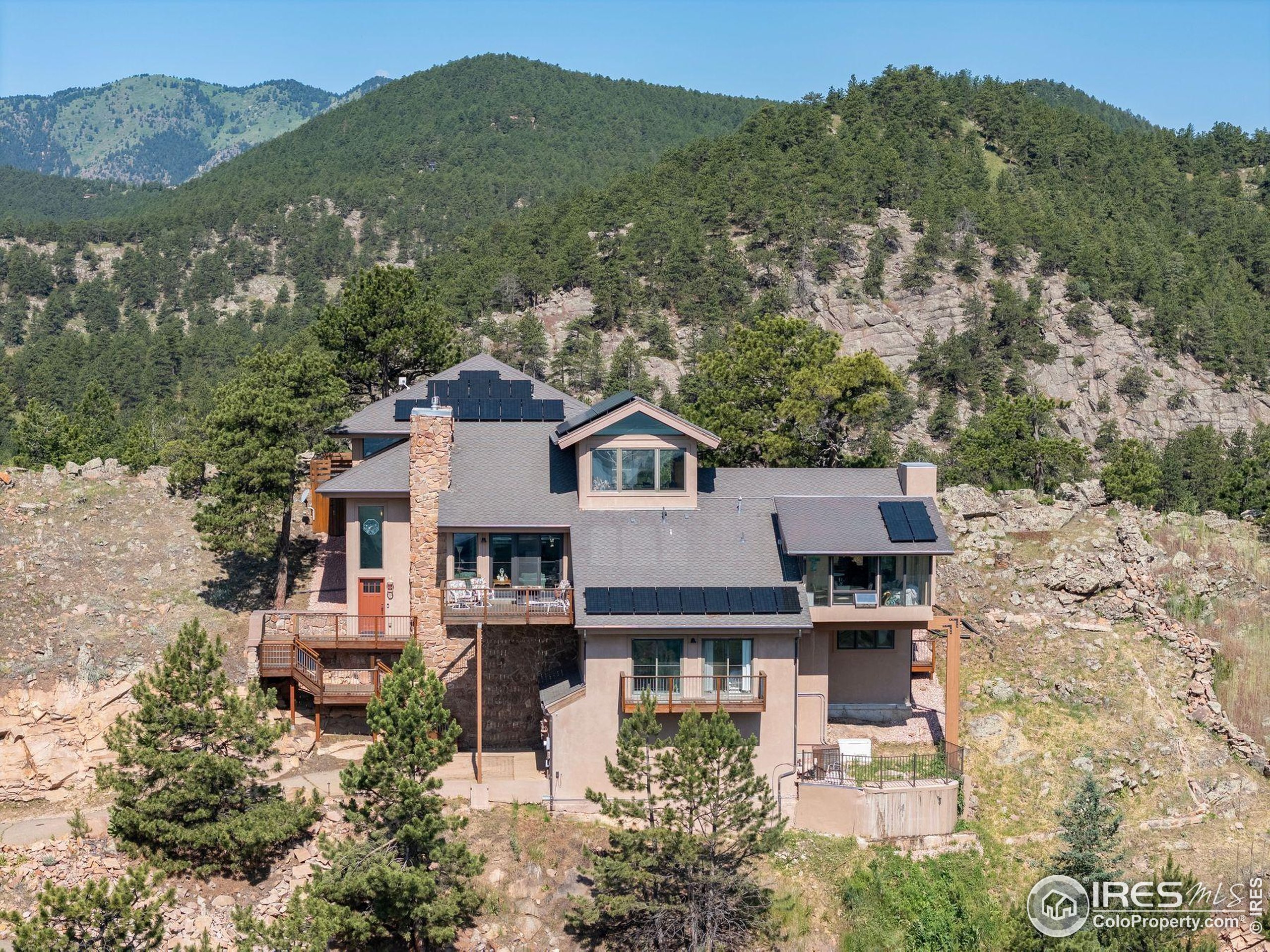 6183 Red Hill Road Boulder, CO 80302 - Photo 2 of 34 an aerial view of a house