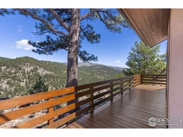 a aerial view of a house with a outdoor space