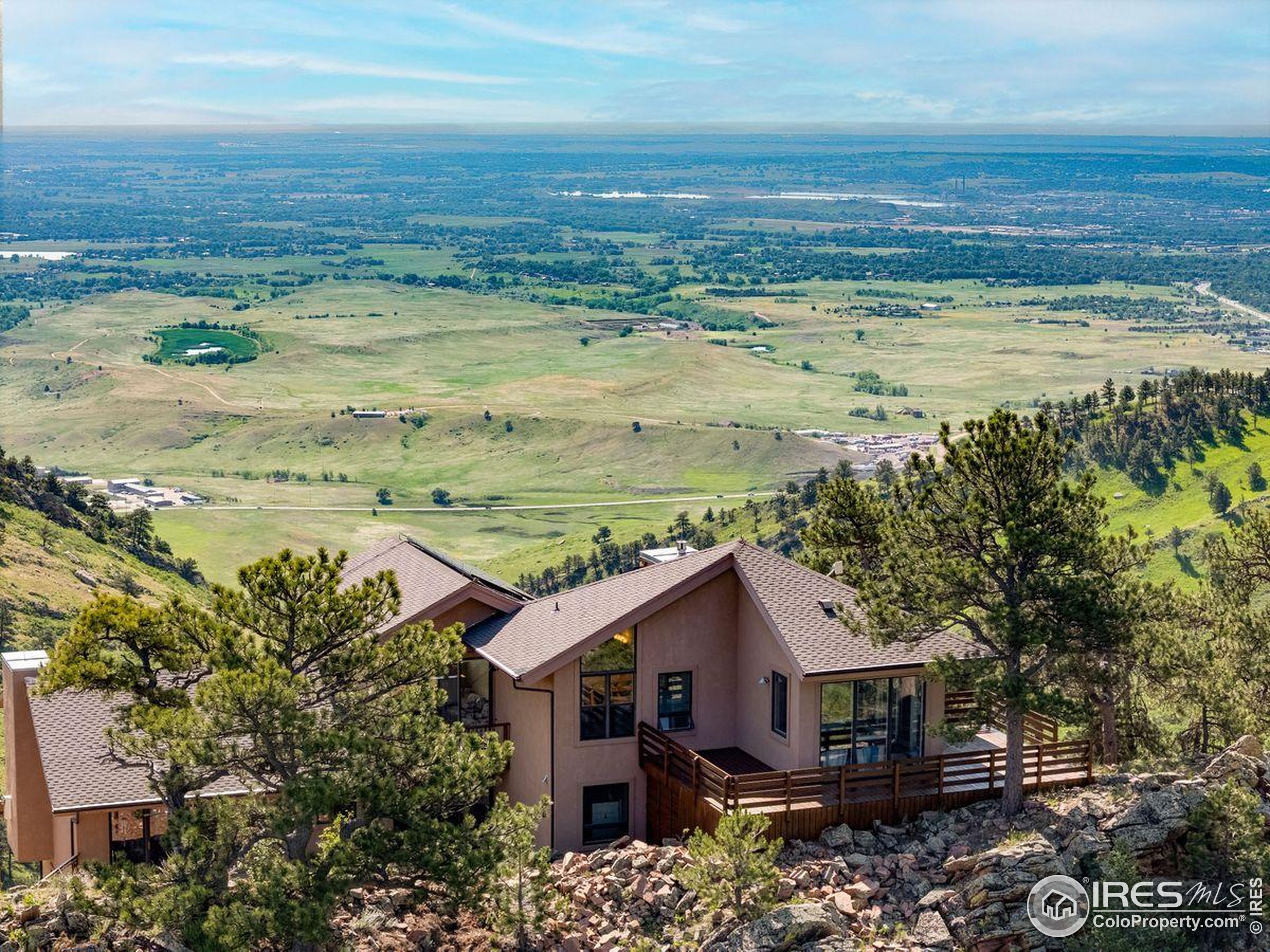 6183 Red Hill Road Boulder, CO 80302 - Photo 28 of 34 a aerial view of a house with a outdoor space