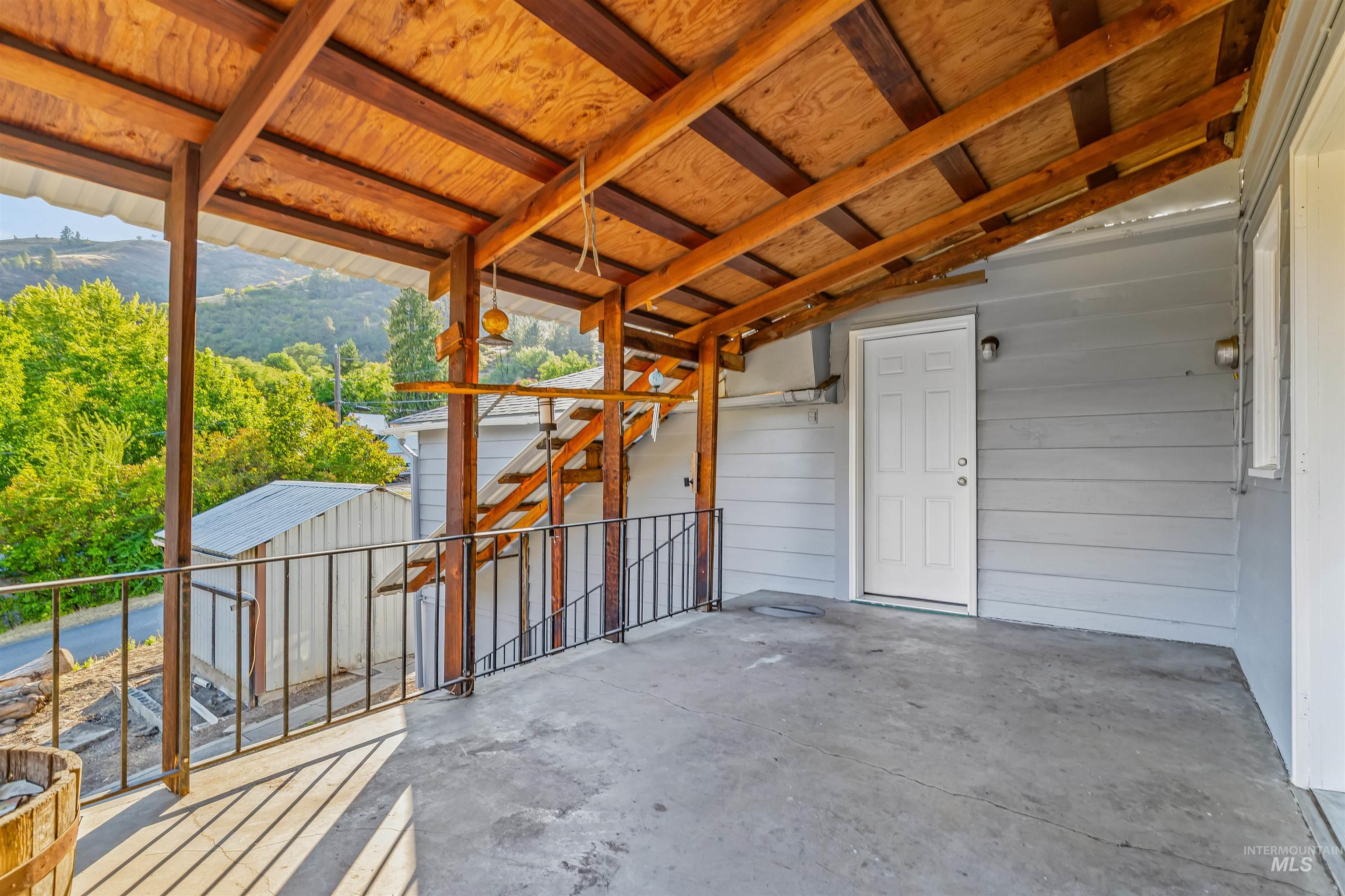 164 State Street Juliaetta, ID 83535 - Photo 36 of 37 View of patio with a mountain view and stairway