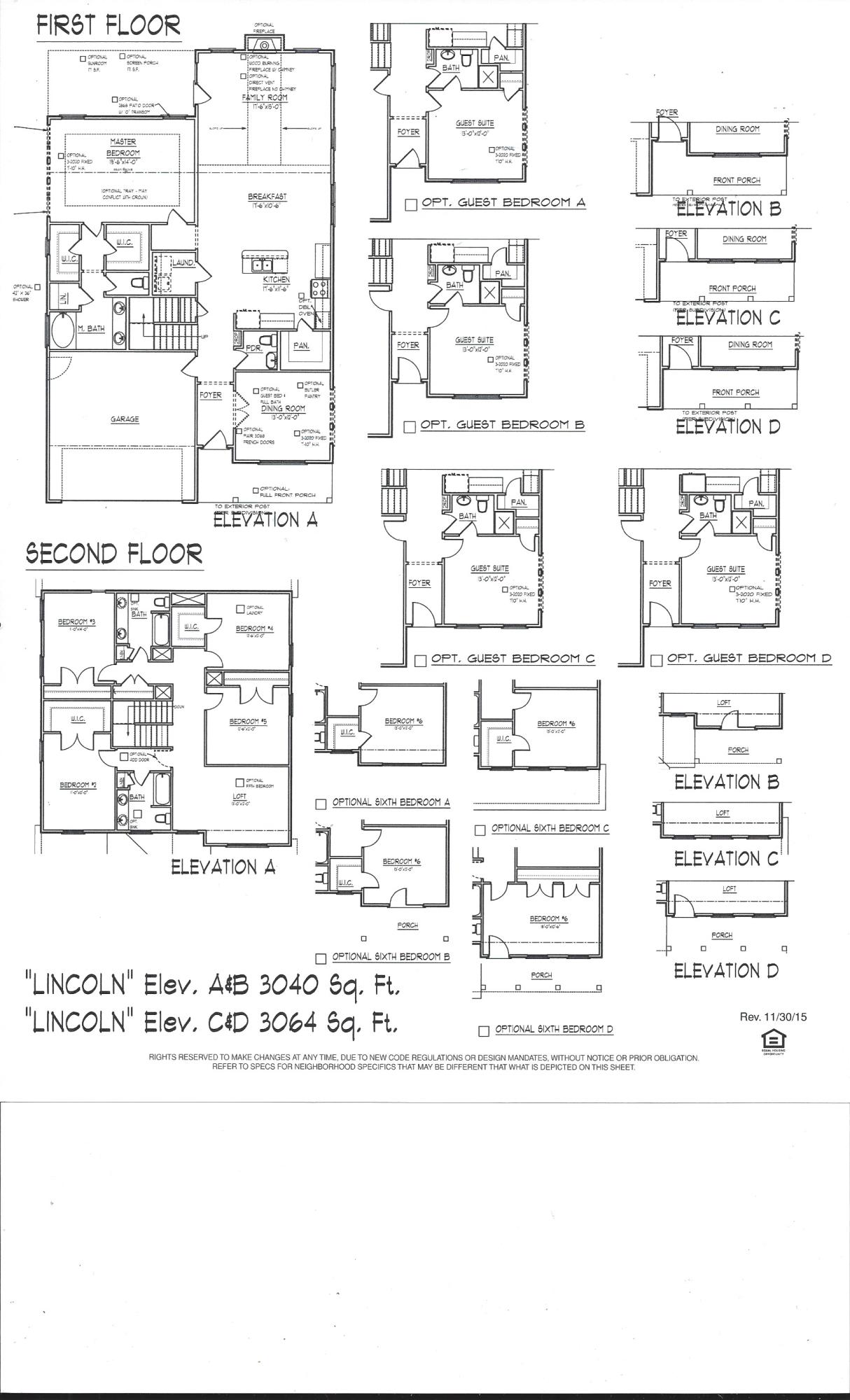 713 Sportsman Road Moncks Corner, SC 29461 - Photo 37 of 37 Lincoln Floor Plan
