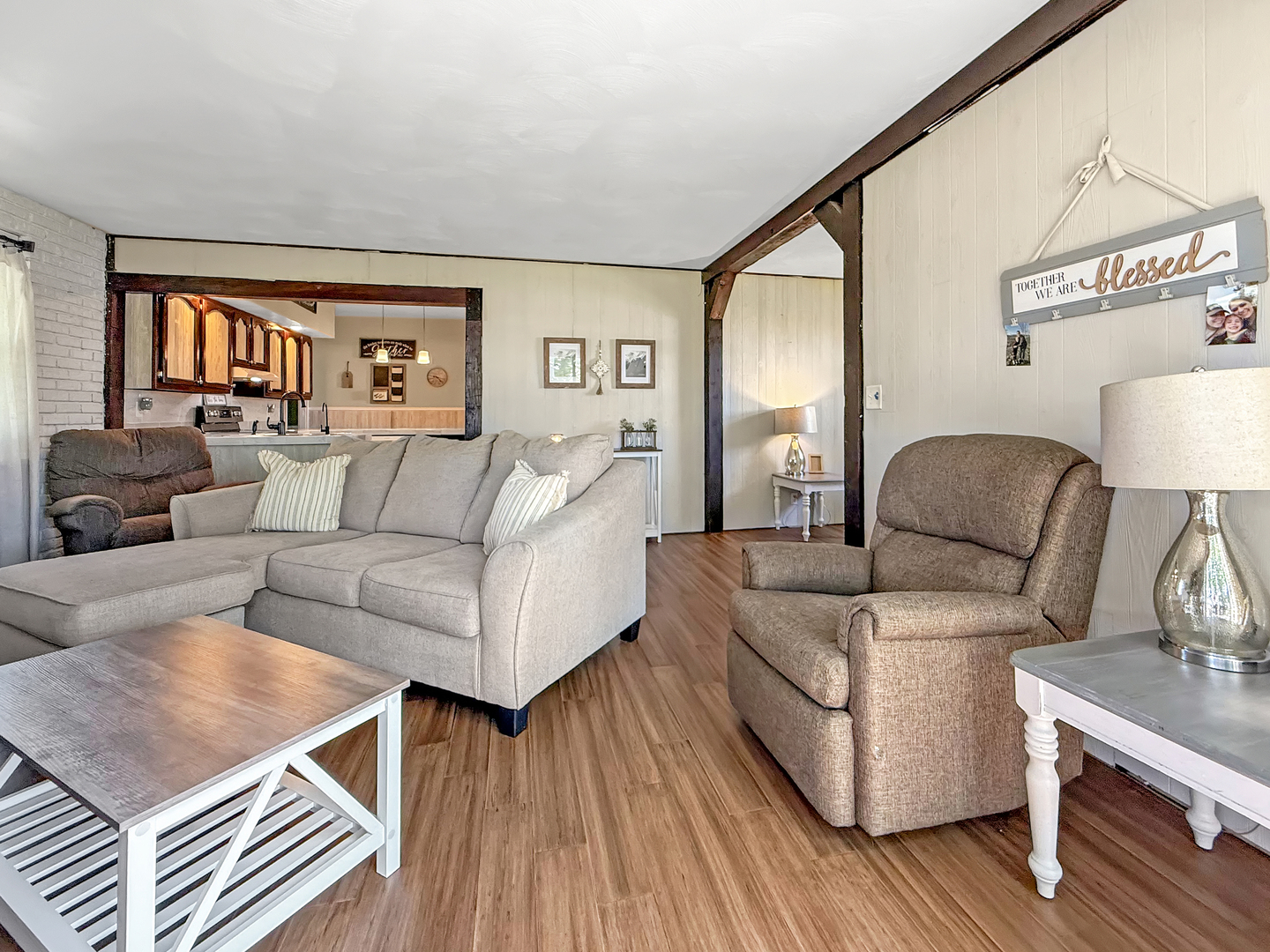 4895 West Stephenson St Road Freeport, IL 61032 - Photo 18 of 66 a living room with furniture and a wooden floor