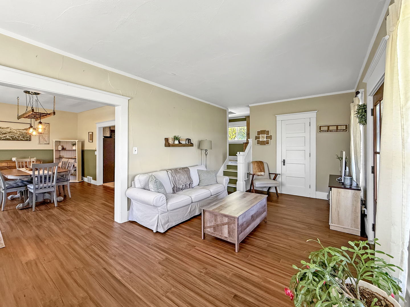 4895 West Stephenson St Road Freeport, IL 61032 - Photo 32 of 66 a living room with furniture and a wooden floor