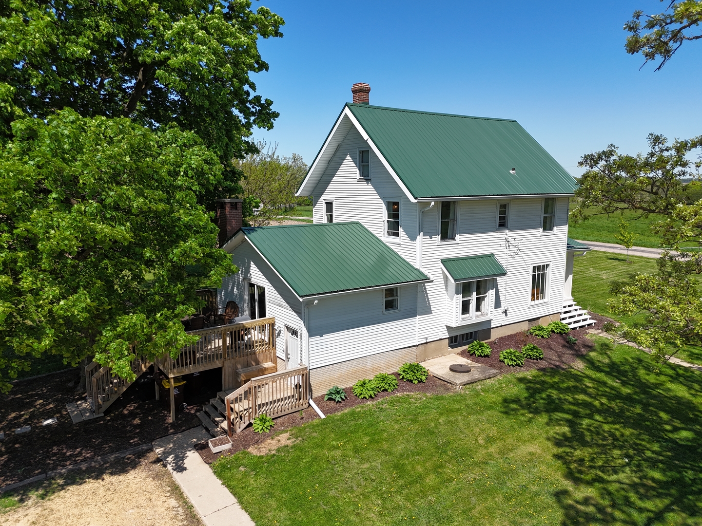 4895 West Stephenson St Road Freeport, IL 61032 - Photo 10 of 66 an aerial view of a house with a yard