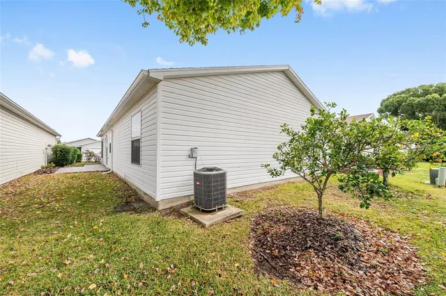 a backyard of a house