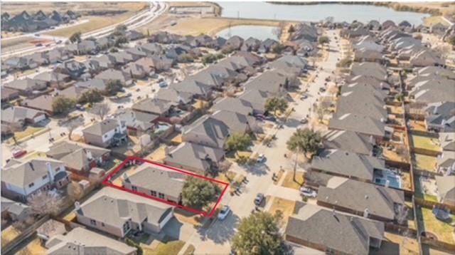 8312 Trinity Vista Trail Hurst, TX 76053 - Photo 6 of 37 Drone aerial highlighting the property’s lot location within a desirable residential community.