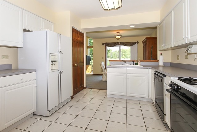 1230 Coldspring Road, Unit 1230 Elgin, IL 60120 - Photo 9 of 21 a kitchen with a stove a sink and a refrigerator